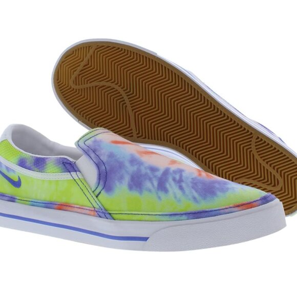 Nike Women’s Court Legacy Tie Dye Multi-Color Slip-On Sneaker, Sz 7/5, EUC - Picture 2 of 8